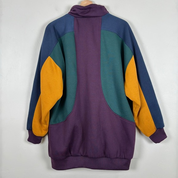 Vintage Be In The Current Seen Women 90s Y2K Reversible Multicolor Jacket Sz O/S - Picture 5 of 10